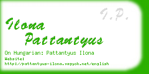 ilona pattantyus business card